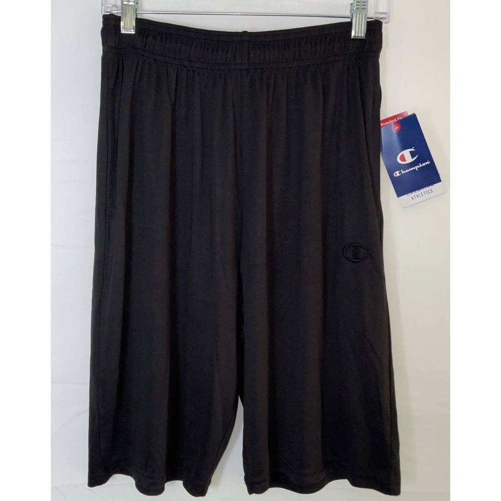 NWT Men's Champion Athletics Regular Fit Sweat Shorts - Black - Medium 28x10.5